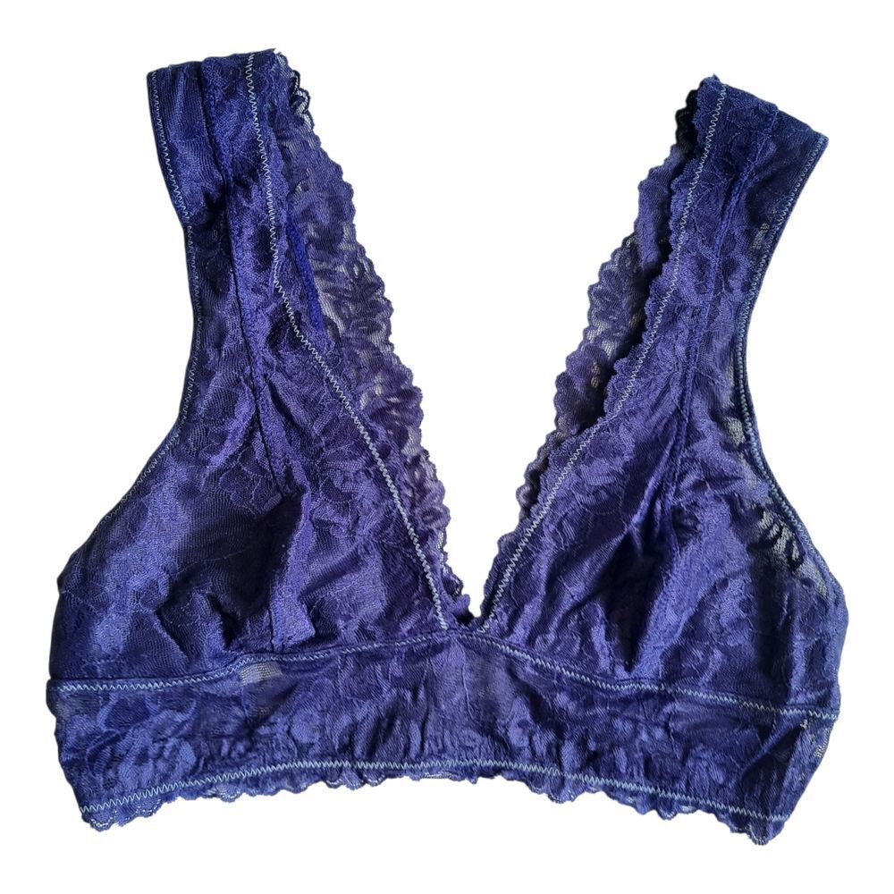 Free People Purple Lace Bralette with Wide Straps